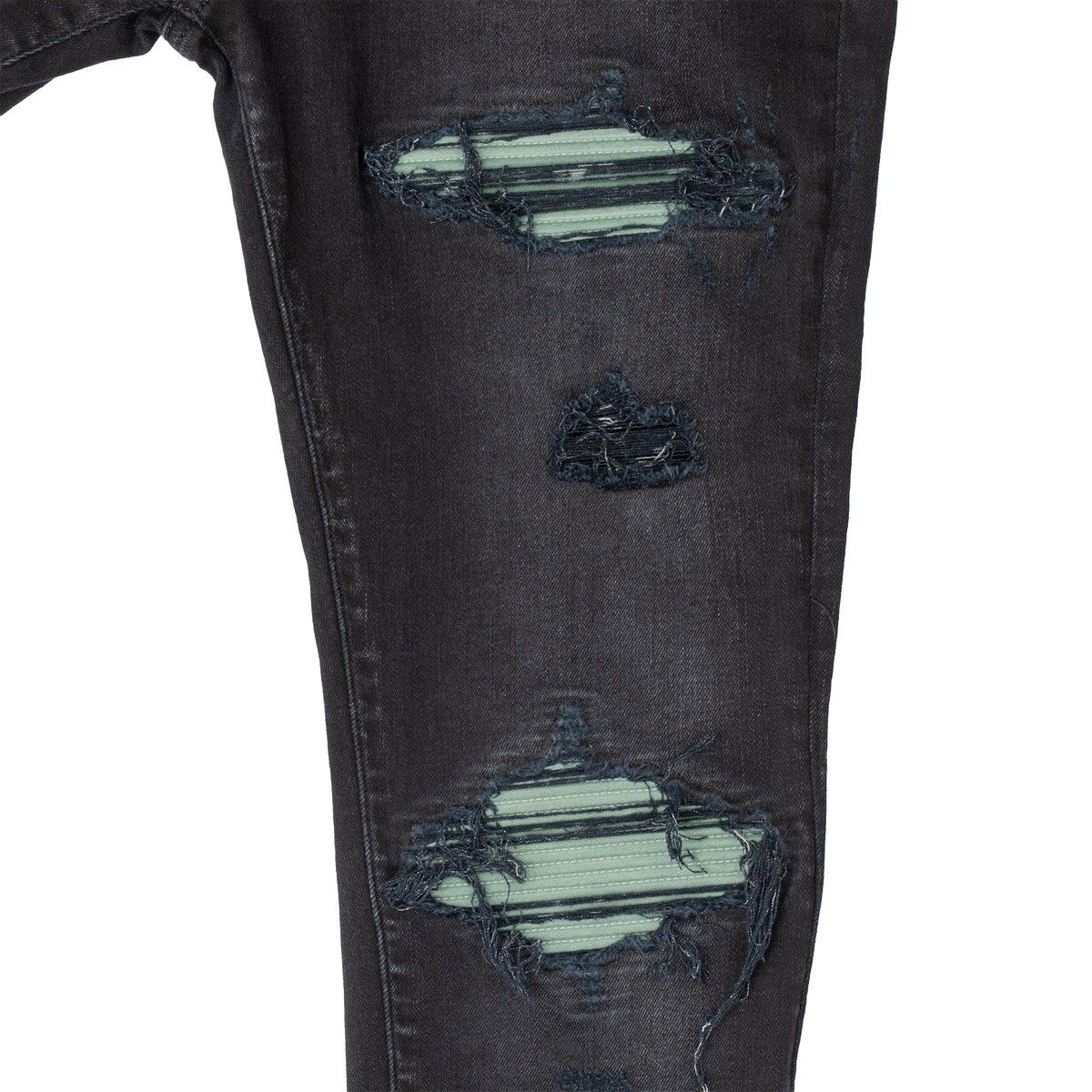 Amiri Amiri MX1 Ultra Suede Patch Jeans Aged Black Green Size US 33 - 3 Thumbnail