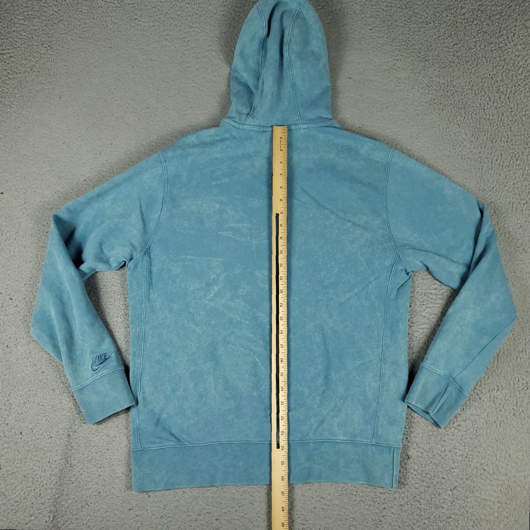 Nike Nike Sweater Mens Size Medium Blue Washed Swoosh Hoodie Pullover Sweatshirt Size US M / EU 48-50 / 2 - 6 Thumbnail