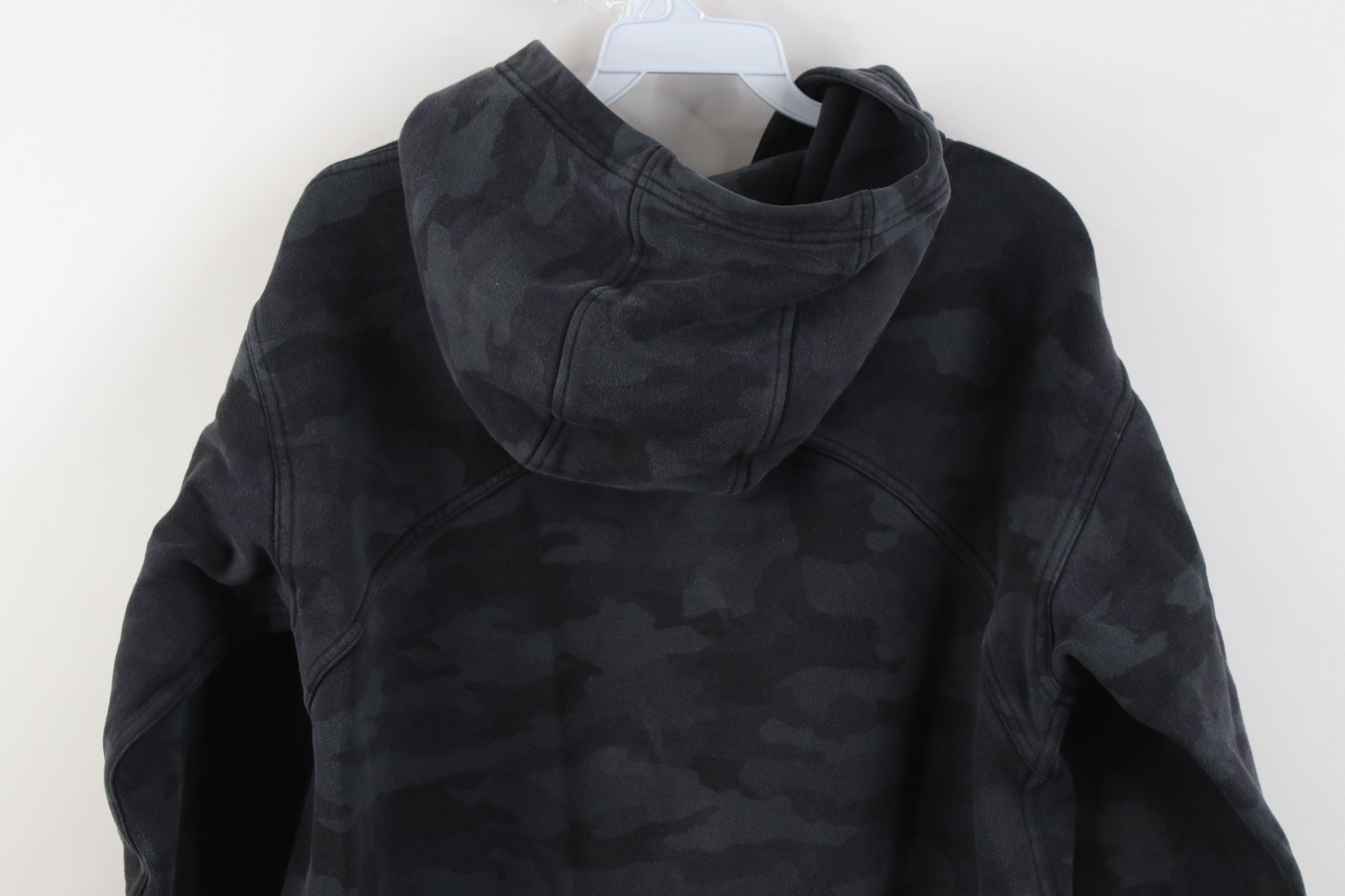 Lululemon Lululemon Yours Gym Yoga Hoodie Sweatshirt Gray Camouflage Size L / US 10 / IT 46 - 14 Thumbnail