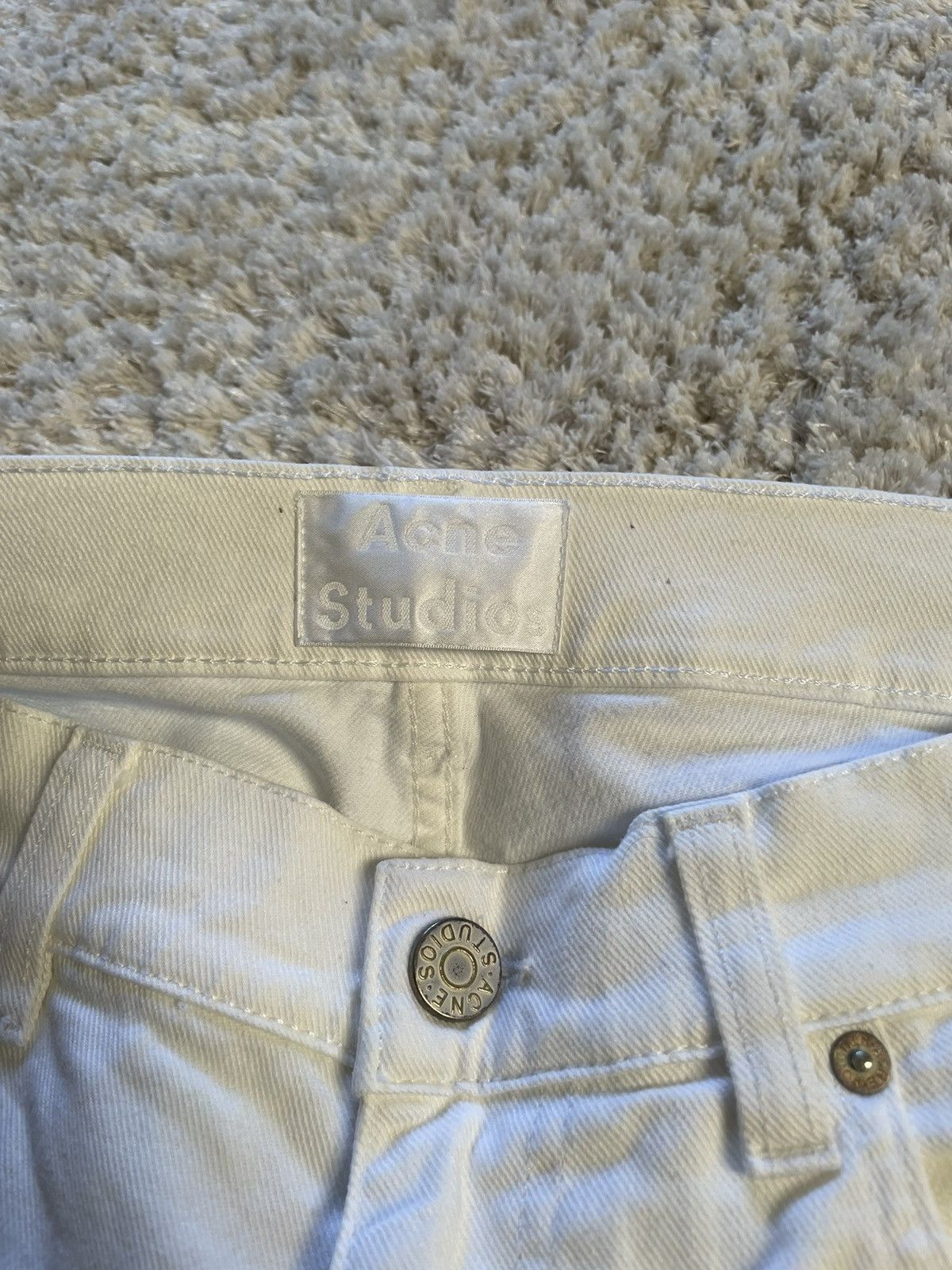 Acne Studios × Vintage Acne Studios White Denim Jeans Size US 34 / EU 50 - 2 Thumbnail