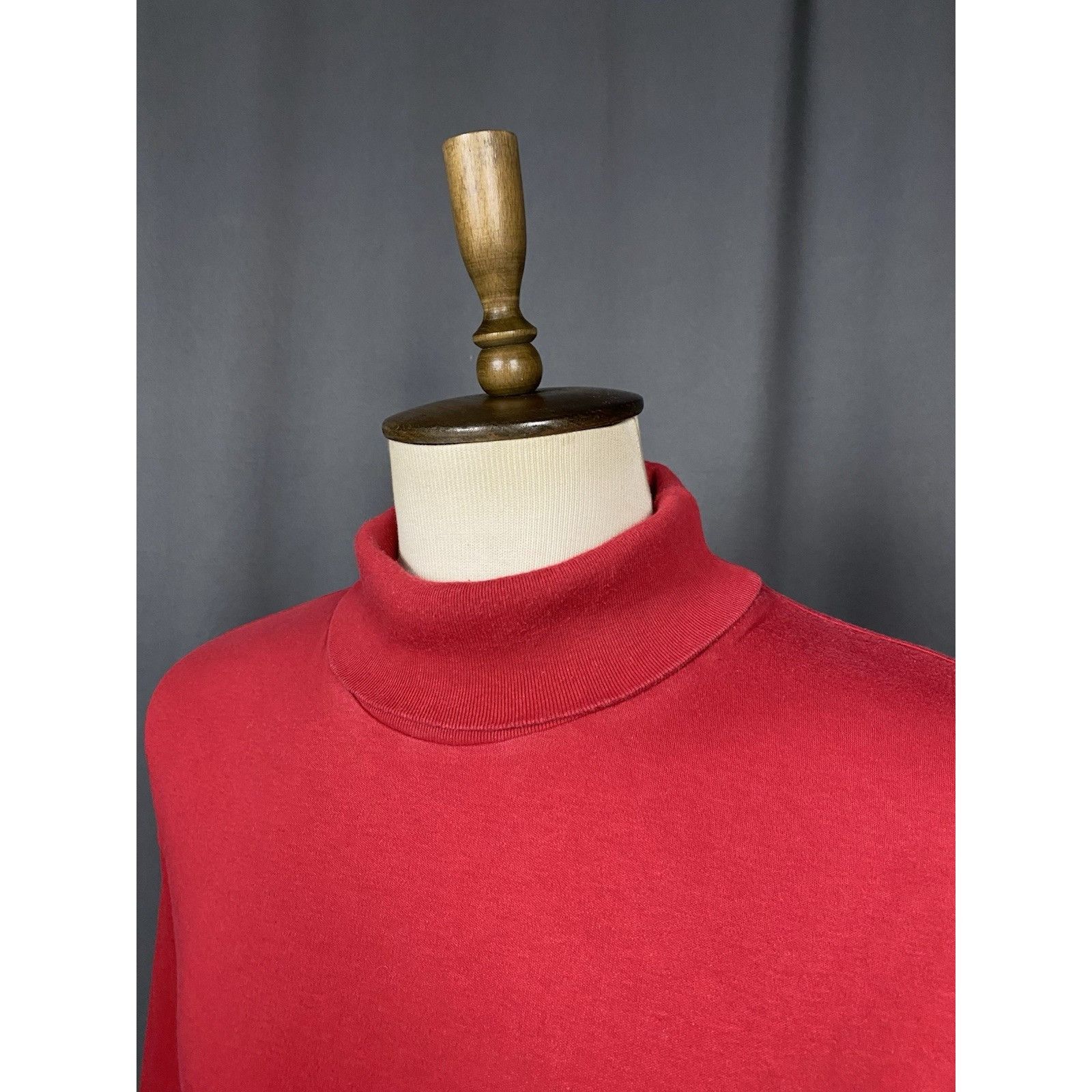Polo Ralph Lauren Polo by Ralph Lauren Vintage Men's Red Turtleneck Sweater Si Size US XXL / EU 58 / 5 - 5 Thumbnail