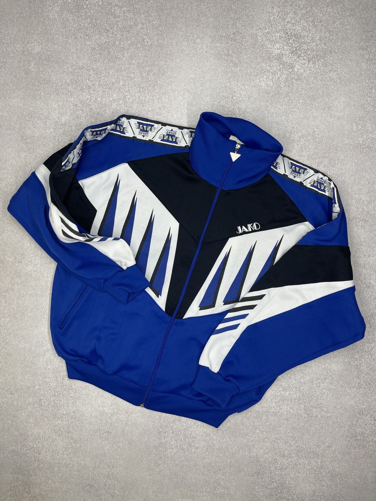 Vintage Vintage Jako Juventus Soccer Track Jacket Black/Blue Y2K Size US M / EU 48-50 / 2 - 2 Thumbnail