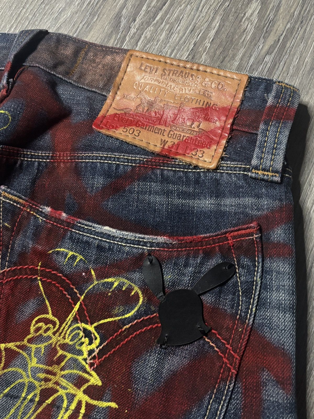 Skoloct skoloct 1/1 handpainted denim Size US 31 - 9 Thumbnail