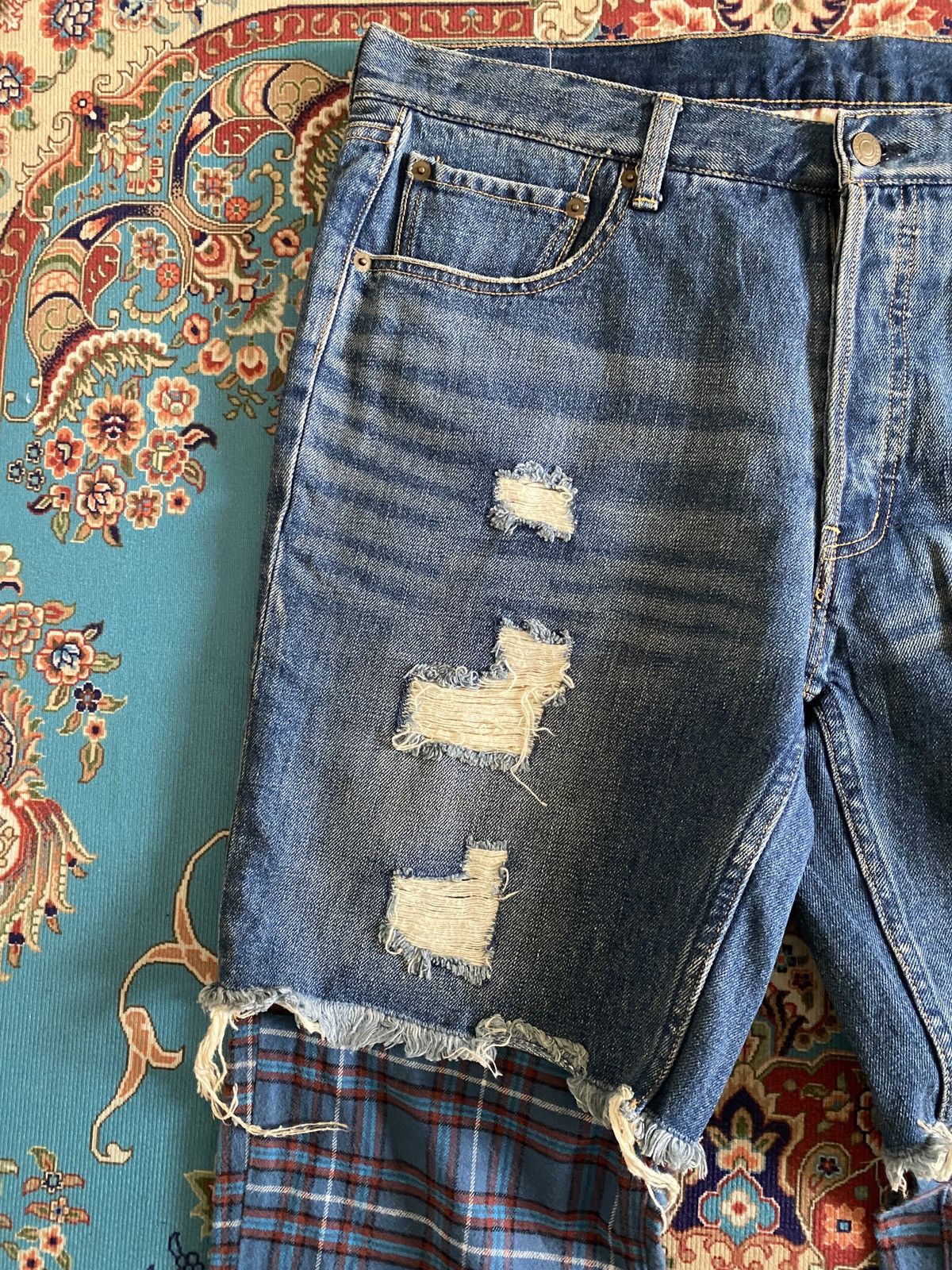 Japanese Brand Japanese Brand Swagger Hybrid Design Distressed Denim Size US 36 / EU 52 - 7 Thumbnail