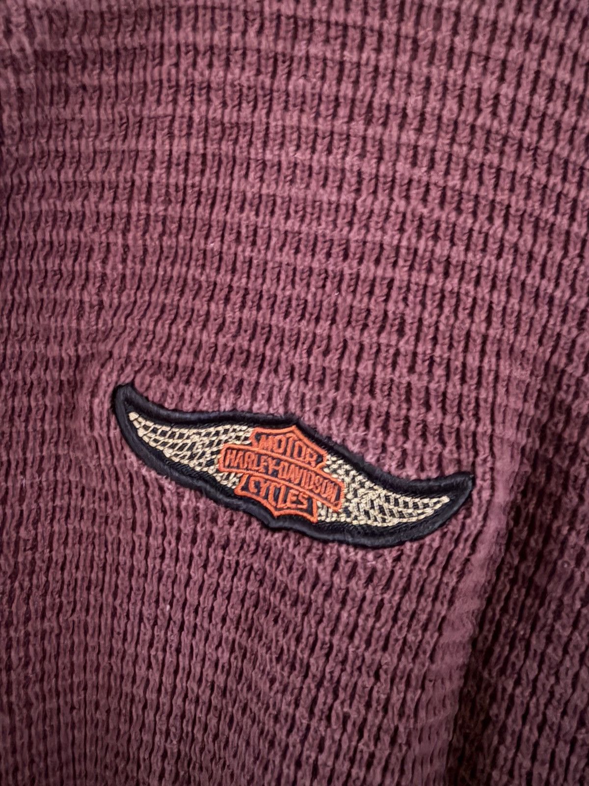 Harley Davidson Harley Davidson burgundy long sleeve sweater size XL Size US XL / EU 56 / 4 - 2 Thumbnail