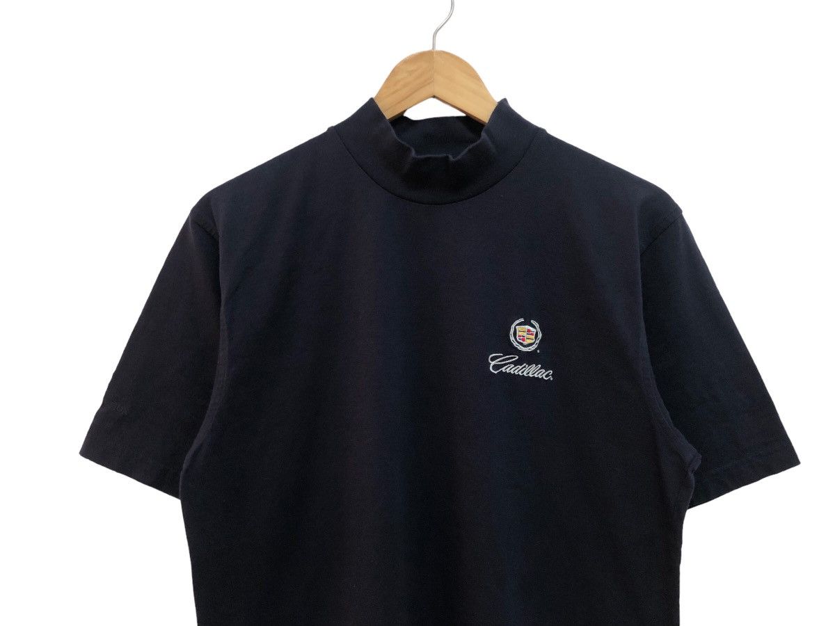 Cadillac DOPE 🔥 SWAG CADILLAC EMBROIDERED LOGO MOCK NECK TEE Size US S / EU 44-46 / 1 - 3 Thumbnail