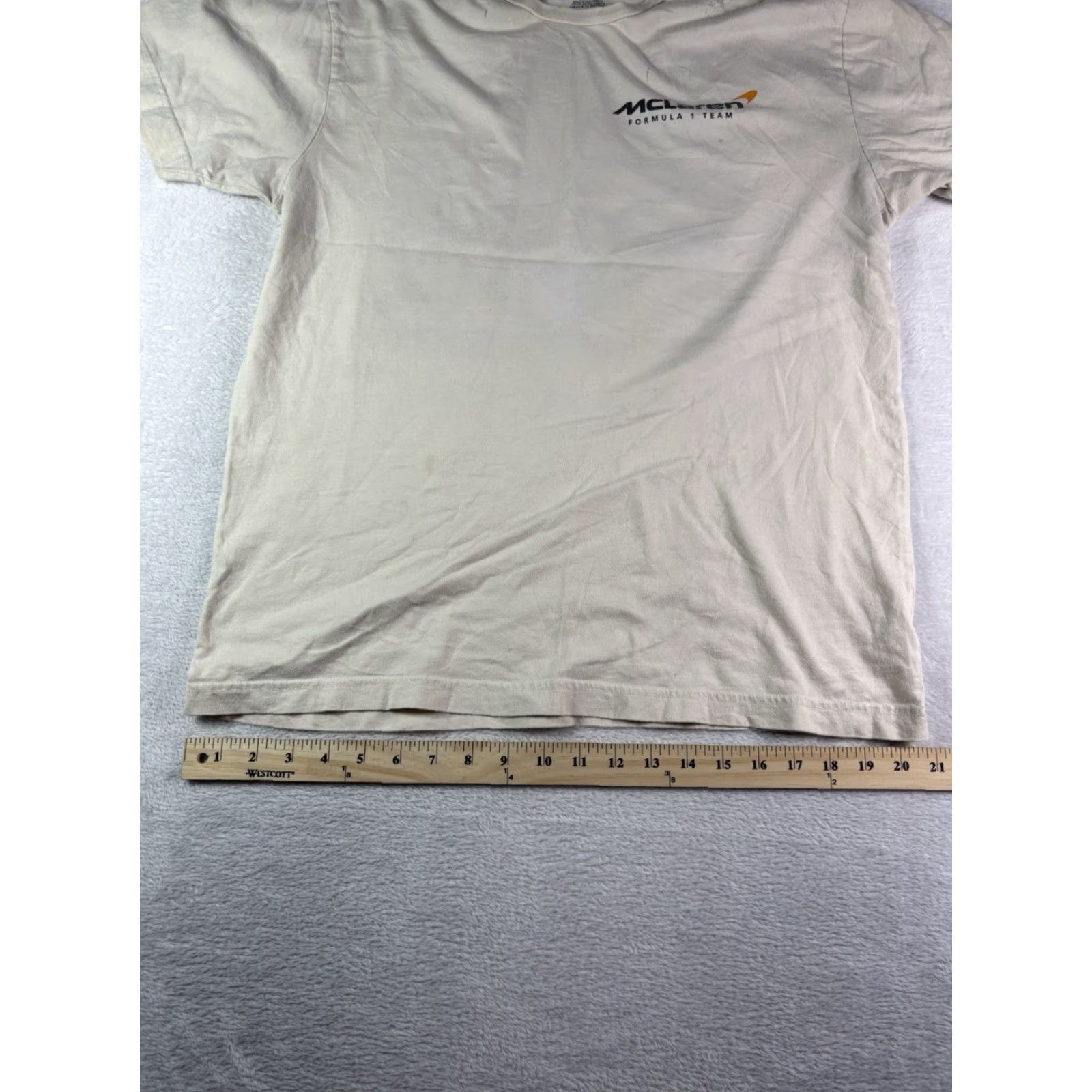 Vintage McLaren Formula 1 Racing Graphic Tee Shirt Mens Large White Size US L / EU 52-54 / 3 - 4 Thumbnail