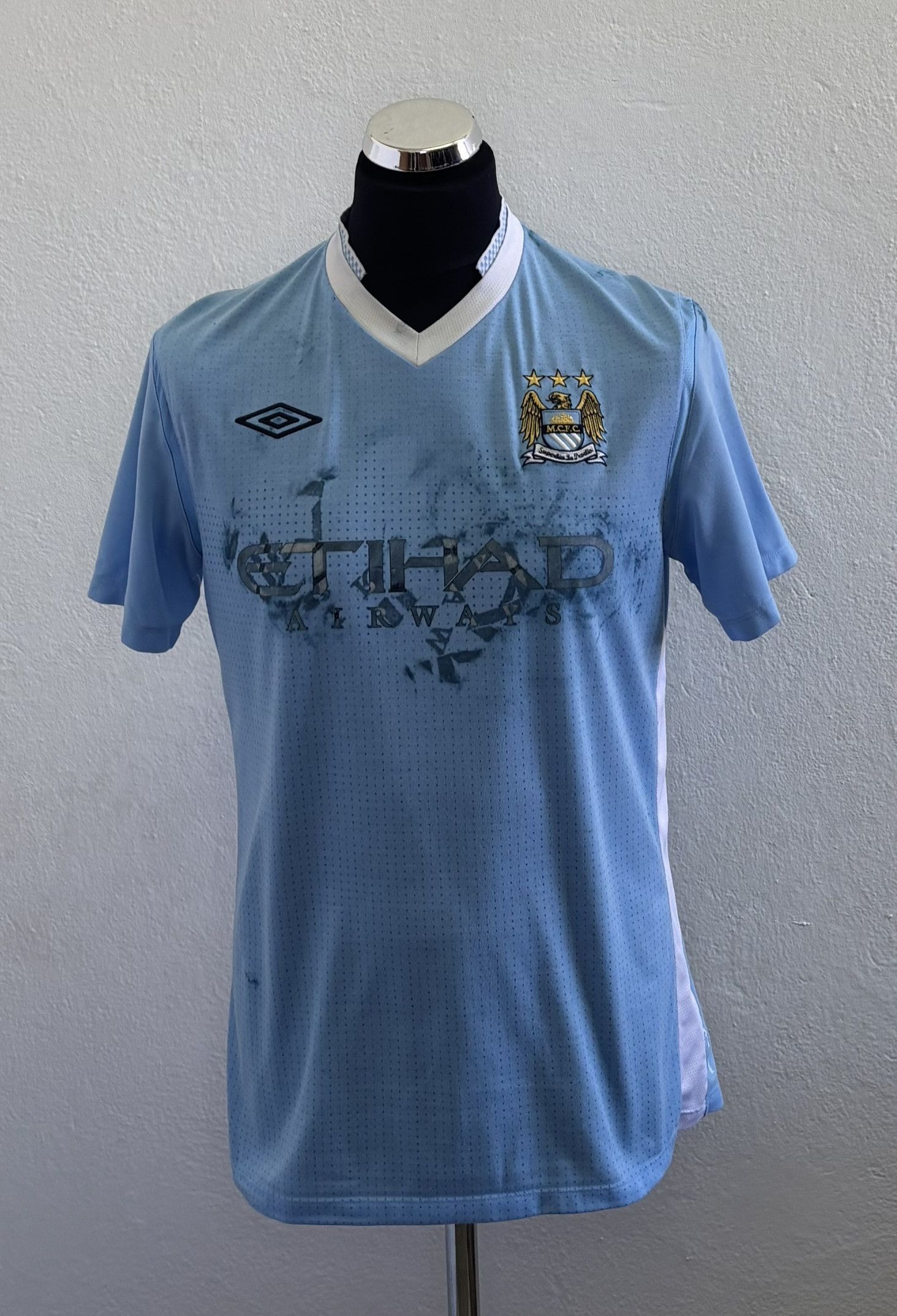 Umbro Manchester City 2011/2012 Umbro Football Jersey Size M Size US M / EU 48-50 / 2 - 1 Thumbnail
