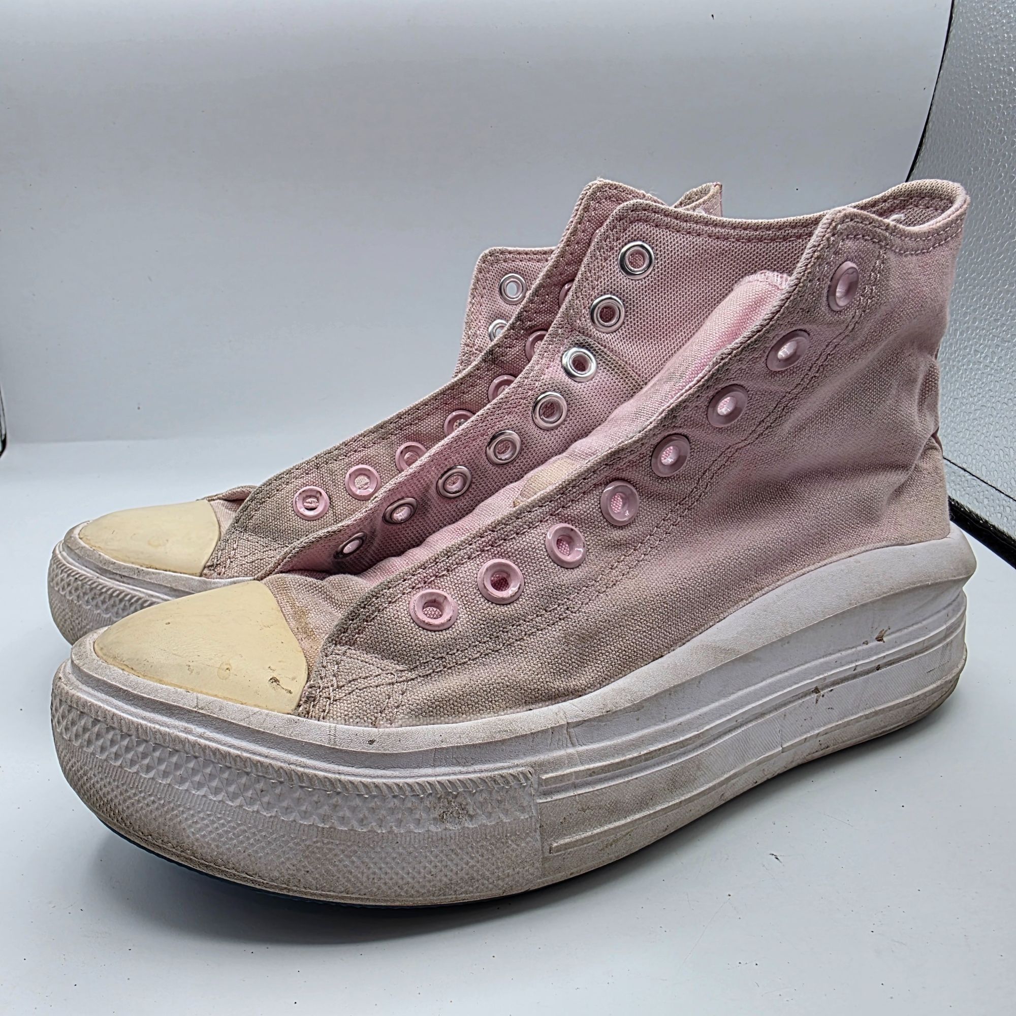 Converse Converse All Star Move Womens Size 8.5 Pink Platform Shoes A Size US 8.5 / IT 38.5 - 4 Thumbnail