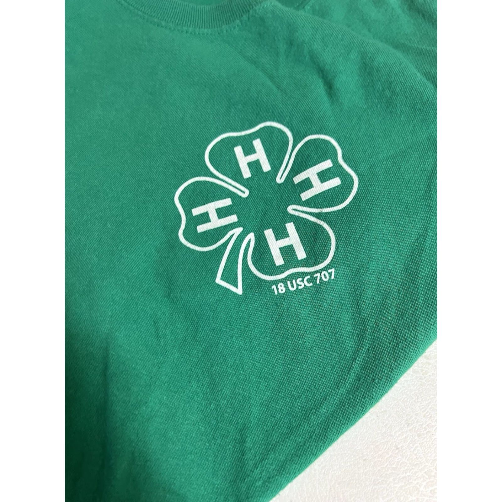 Gildan VINTAGE VTG Vermont 4H Shooting Sports Green Short Sleeve T-shirt Muzzleloader Rifle Mens M Green Cotton 4h Sports Size US M / EU 48-50 / 2 - 3 Thumbnail