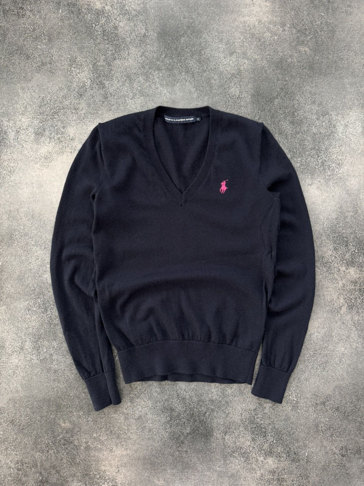 Polo Ralph Lauren VTG Polo Ralph Lauren Sport sweater navy Size S / US 4 / IT 40 - 1 Thumbnail