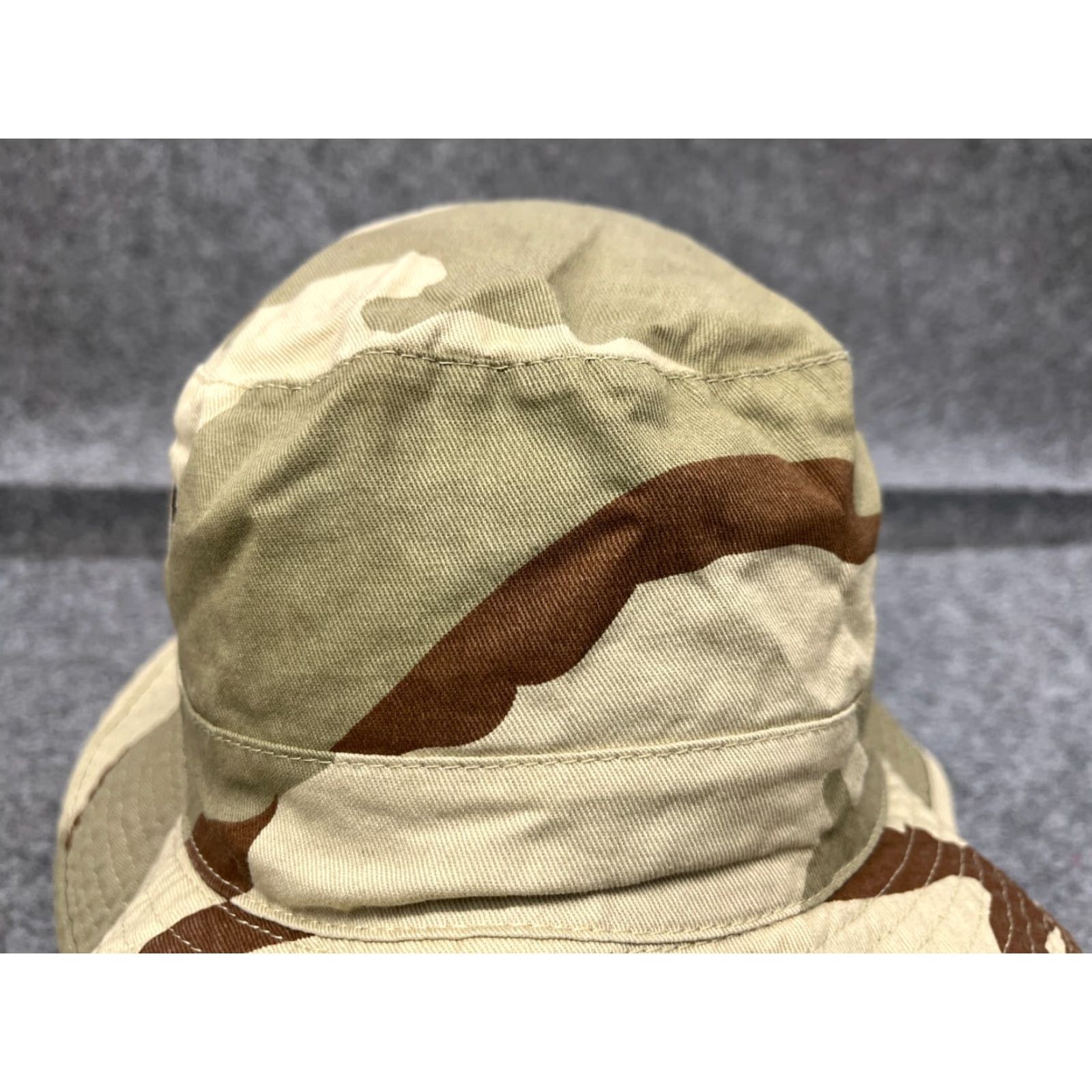 Vintage Sierra Mountain Gear Bucket Hat Adult One Size Beige Green Brown Camo Cotton Size ONE SIZE - 2 Thumbnail