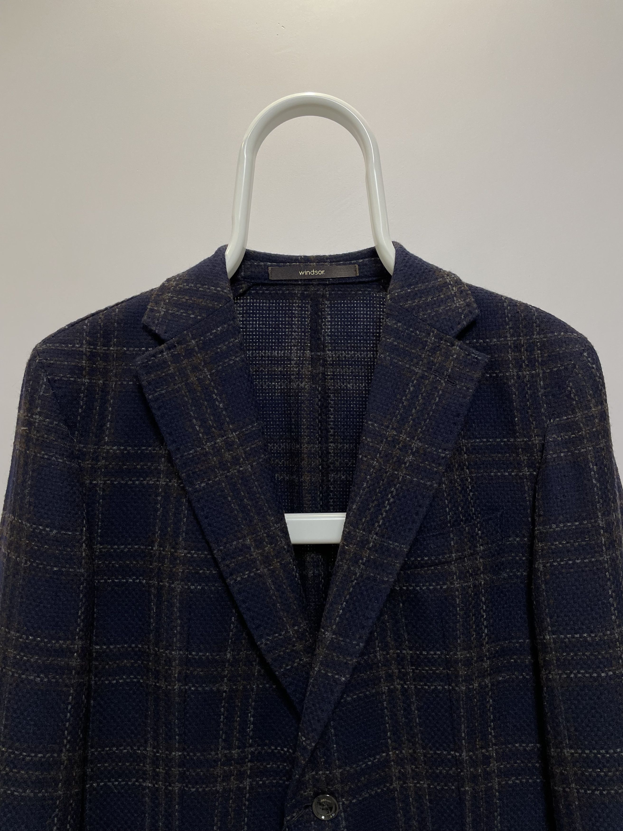 Other Windsor Giro Blazer Jacket Check Plaid Sport Coat Wool EU48 Size 38R - 7 Thumbnail