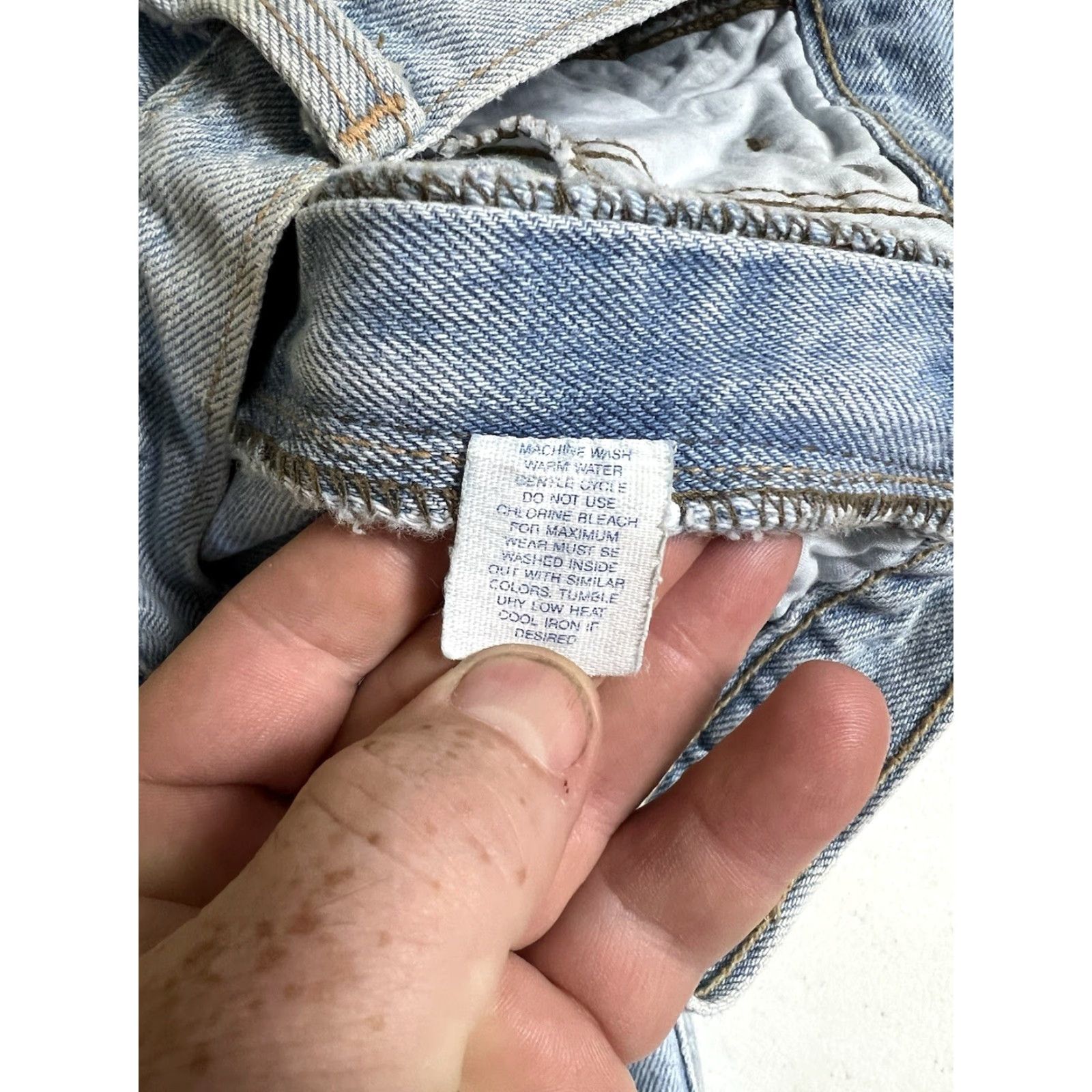 Vintage VINTAGE ZENA Jeans Tapered High Rise Mom Sz 6 Light Wash Blue Denim USA Made Womens Jeans Size 28" / US 6 / IT 42 - 3 Thumbnail