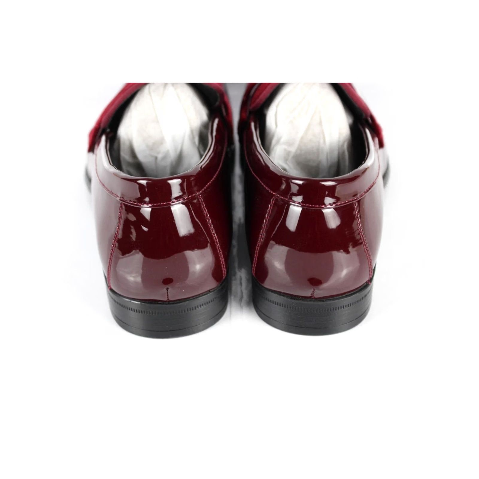 Stacy Adams Stacy Adams Spratley Moc Toe Saddle Slip On 10.5 M Burgundy Memory Foam Mens Dress Oxford Shoes Size US 11 / EU 44 - 4 Thumbnail