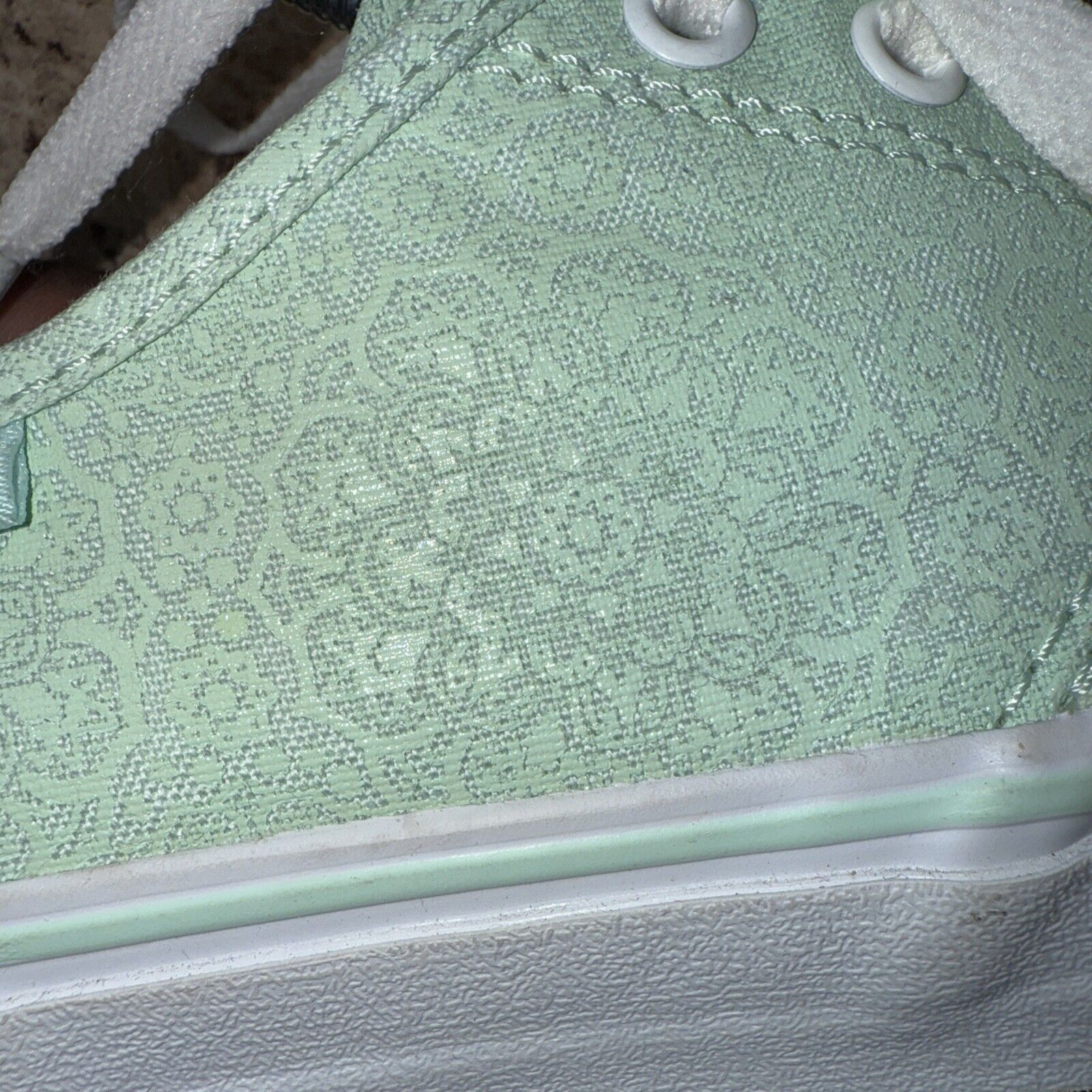 Vans VANS Women’s Sneakers Size 7.5 Mint Green Low Shoes Floral Size US 7.5 / IT 37.5 - 6 Thumbnail