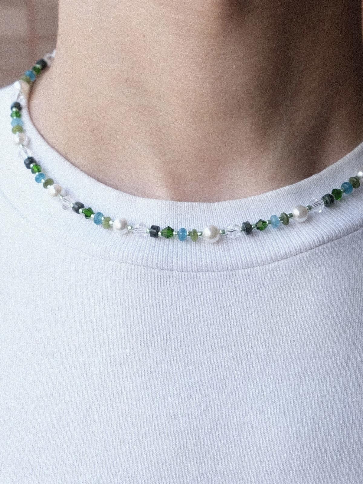 Handmade Summer Vibe Natural Shell Pearl Handmade Beaded Necklace Size ONE SIZE - 2 Thumbnail