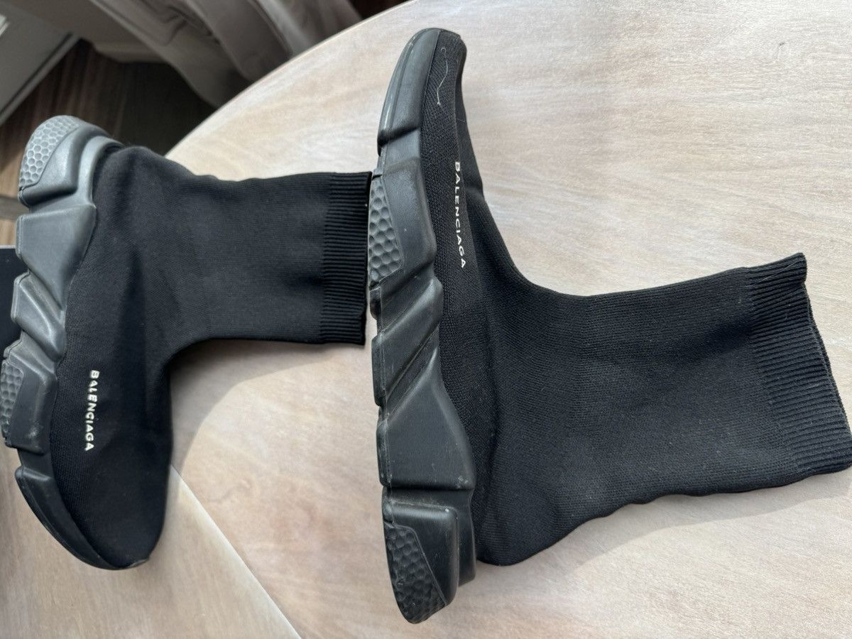 Balenciaga Balenciaga Speed Trainer Knit Runners – 2018, Black Size US 11.5 / EU 44-45 - 2 Thumbnail