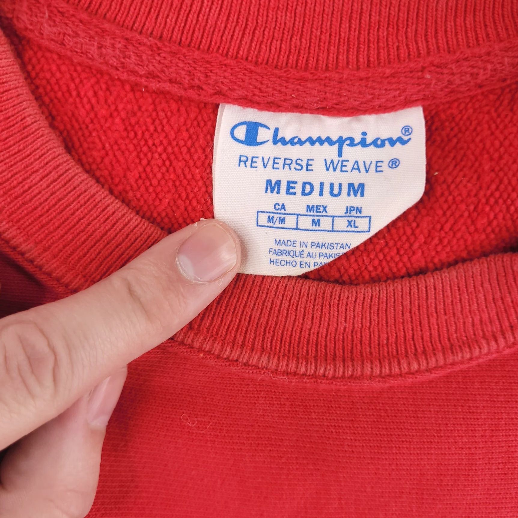 Champion Champion Sweatshirt Mens Medium Red Heavyweight Crewneck Pullover Size US M / EU 48-50 / 2 - 3 Thumbnail