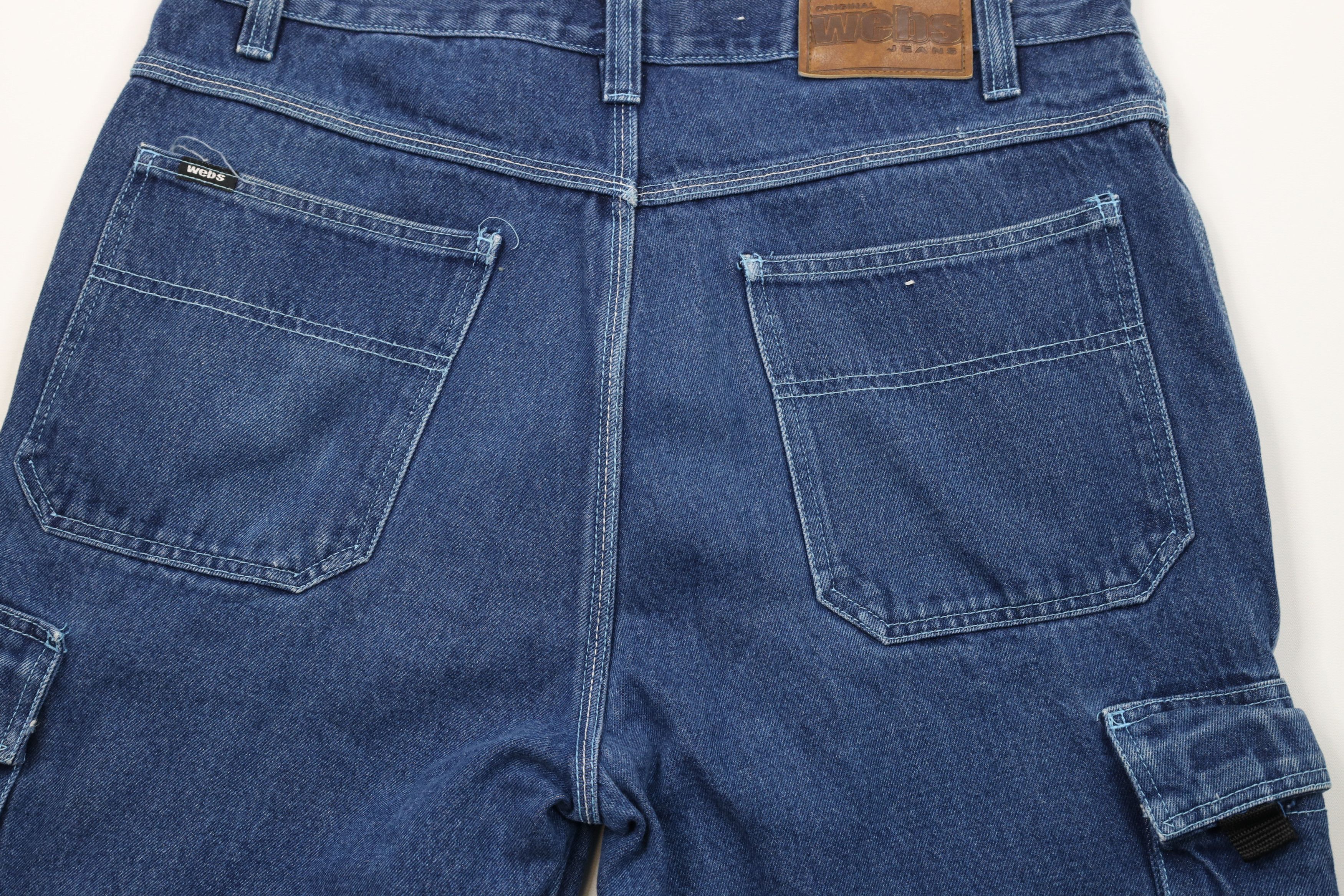 Vintage Vintage 90s Y2K Streetwear Skateboarding Denim Cargo Shorts Size US 36 / EU 52 - 12 Thumbnail