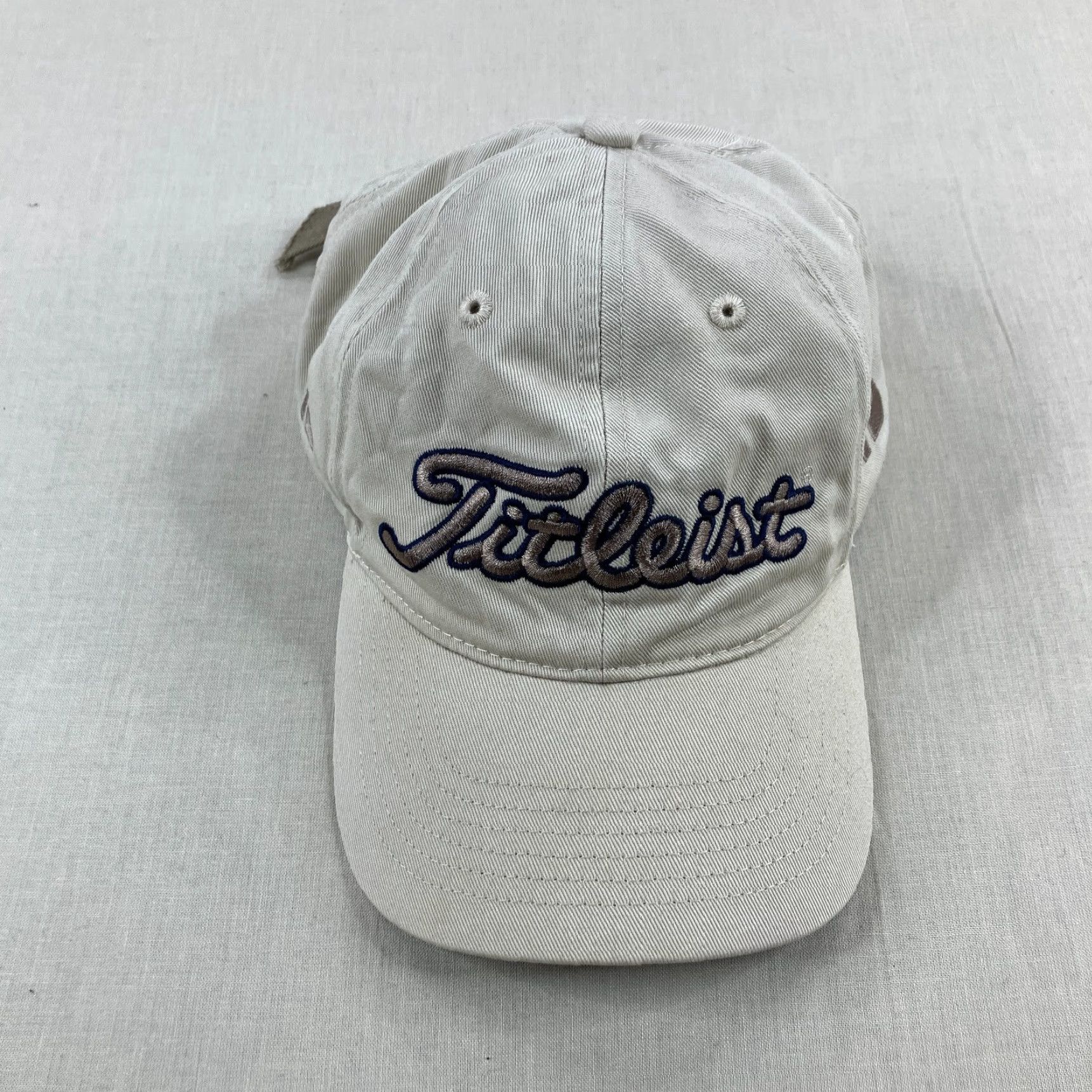 Titleist Titleist Hat Mens Strap Back Khaki Beige Tan Footjoy Golf Dad Cap Performance Size ONE SIZE - 3 Thumbnail