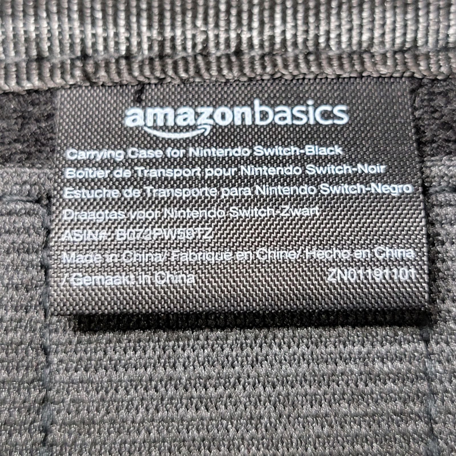 Other Amazon Basics Solid Black Nintendo Switch Zipper Case Size ONE SIZE - 8 Thumbnail
