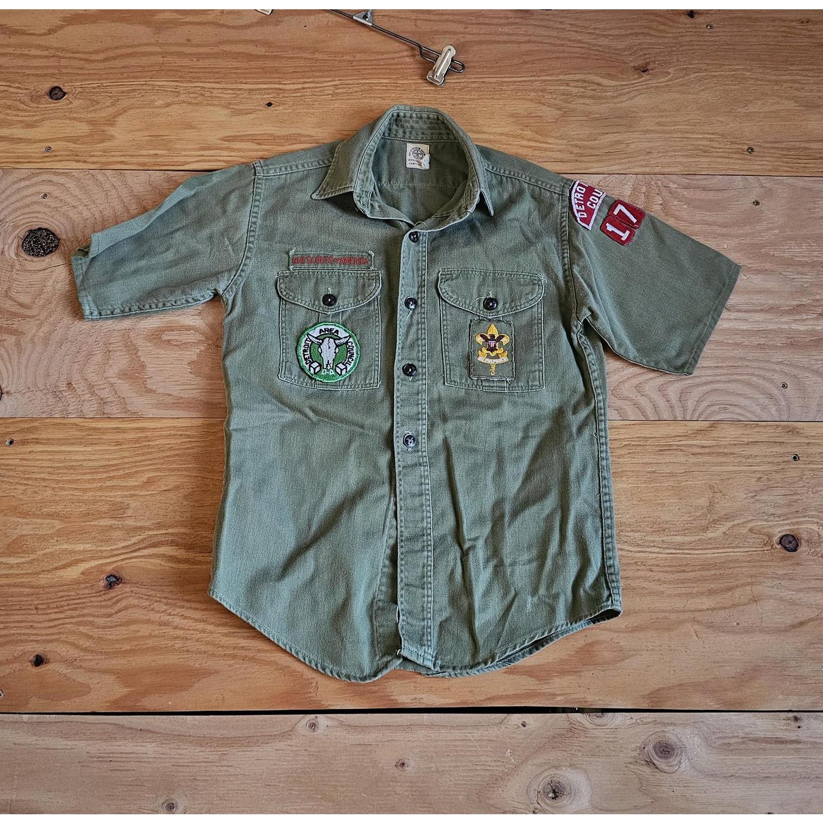 Other BSA Sanforized Michigan Detroit Area Boy Scouts Green Shirt Size US XXS / EU 40 - 1 Thumbnail