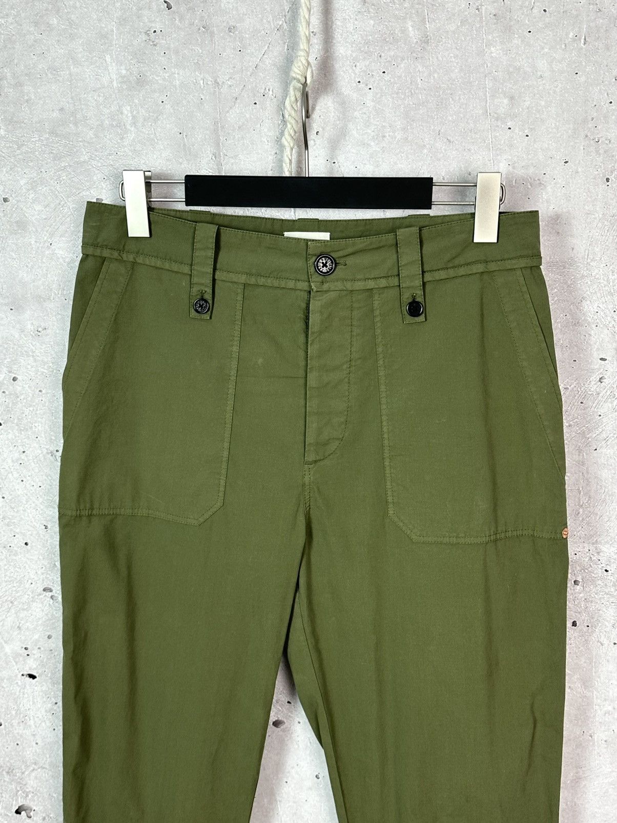 Zadig & Voltaire Vintage Zadig&Voltaire Piar Carpenter Khaki Women’s Pants Size 27" / US 4 / IT 40 - 2 Thumbnail