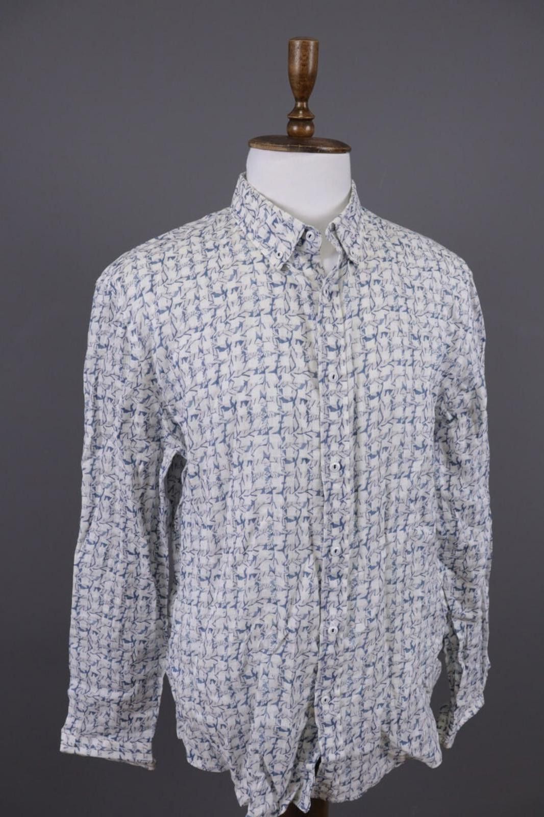 Desigual Desigual Regular Printed Button Down Shirt Size XXL Size US XXL / EU 58 / 5 - 4 Thumbnail