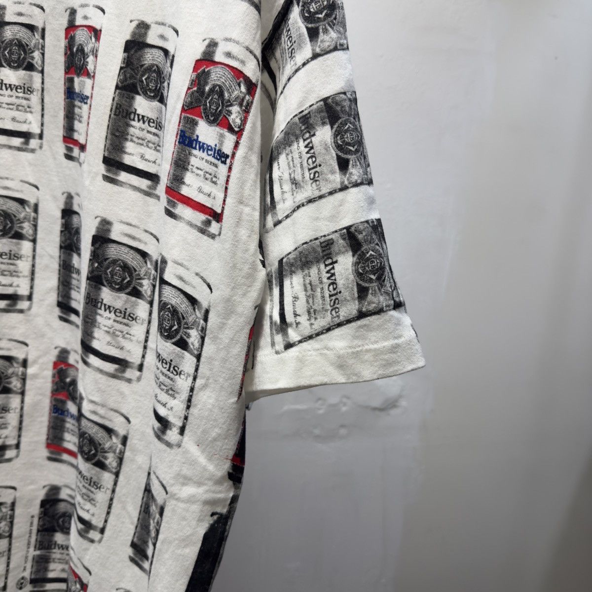 Vintage Vintage 90s Budweiser Warhol AOP Print Art Shirt ERD Grunge Size US L / EU 52-54 / 3 - 6 Thumbnail