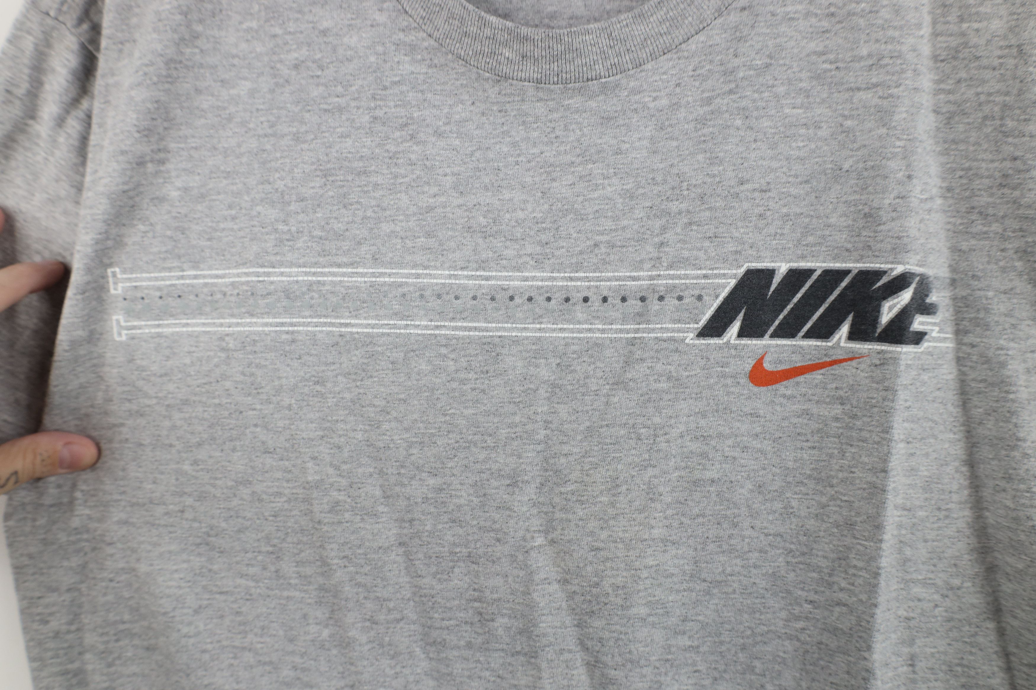Nike Vintage Y2K Nike Swim Travis Scott Mini Swoosh T-Shirt Gray Size US L / EU 52-54 / 3 - 7 Thumbnail