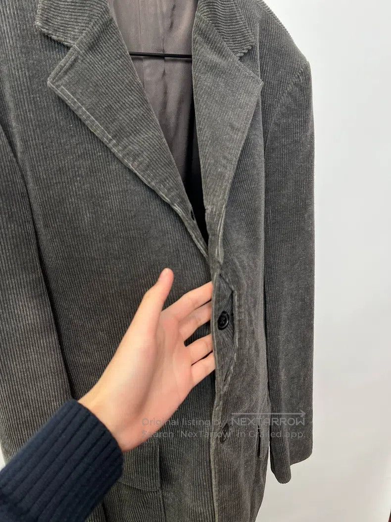Yohji Yamamoto YOHJI YAMAMOTO Corduroy Blazer Jacket Size US M / EU 48-50 / 2 - 6 Thumbnail