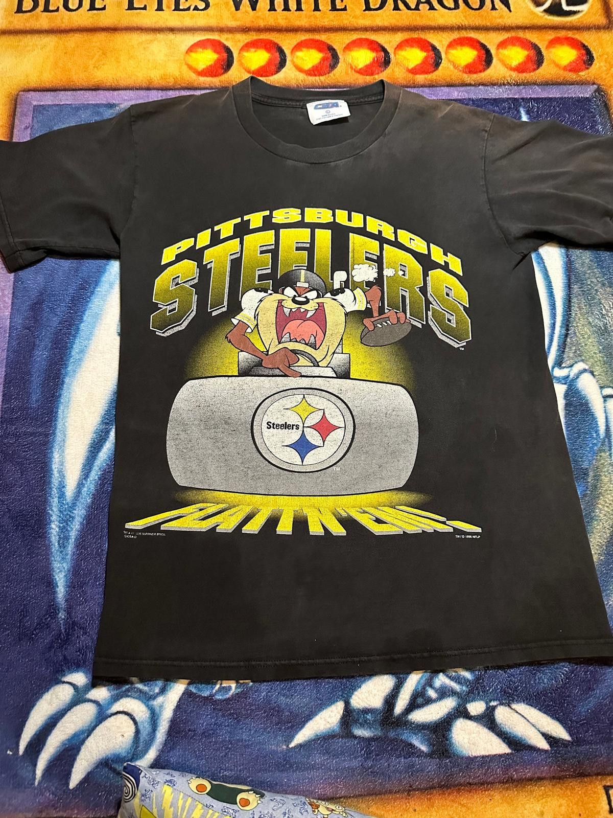 Gildan Vintage 1995 Pittsburgh Steelers Tasmanian Devil Tee Size ONE SIZE - 2 Thumbnail
