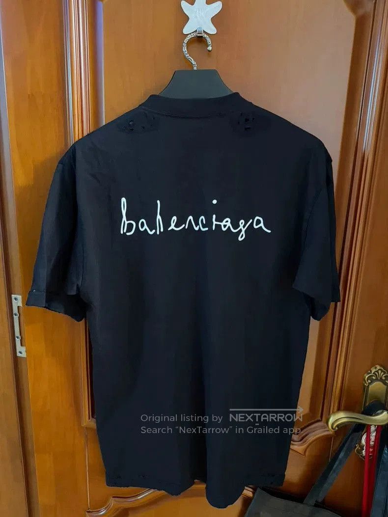 Balenciaga Balenciaga Paris Qixi Limited Edition Heart Short-Sleeve XX Size US XXS / EU 40 - 2 Thumbnail