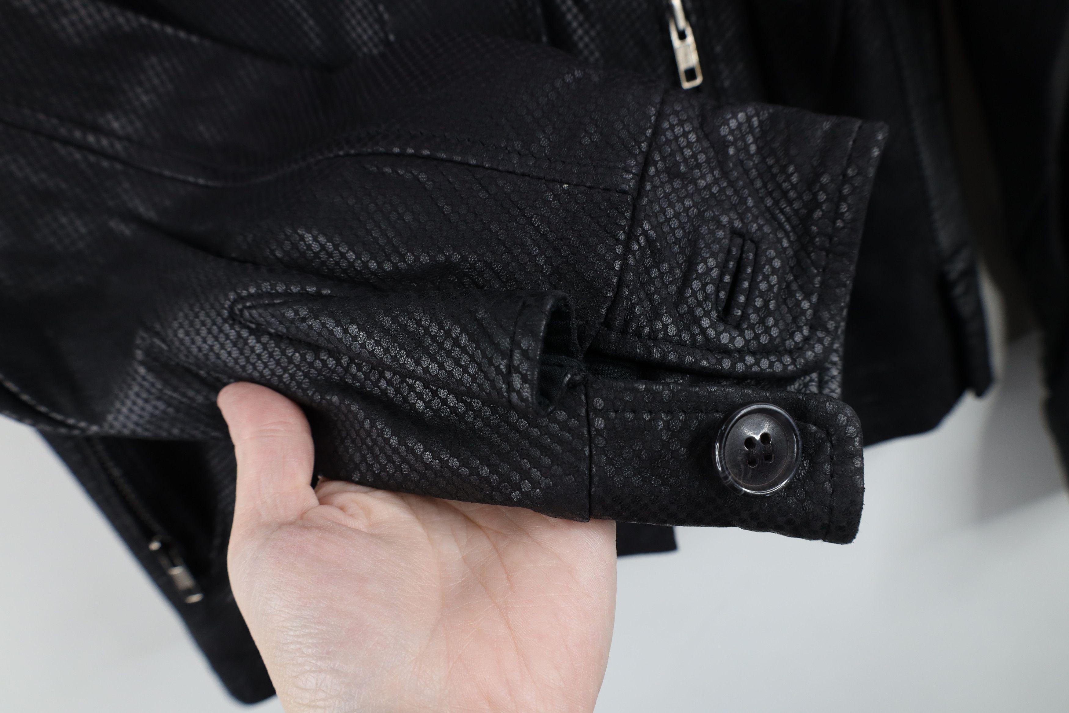 Vintage Vintage 90s Streetwear Strap Collar Leather Bomber Jacket Size M / US 6-8 / IT 42-44 - 8 Thumbnail