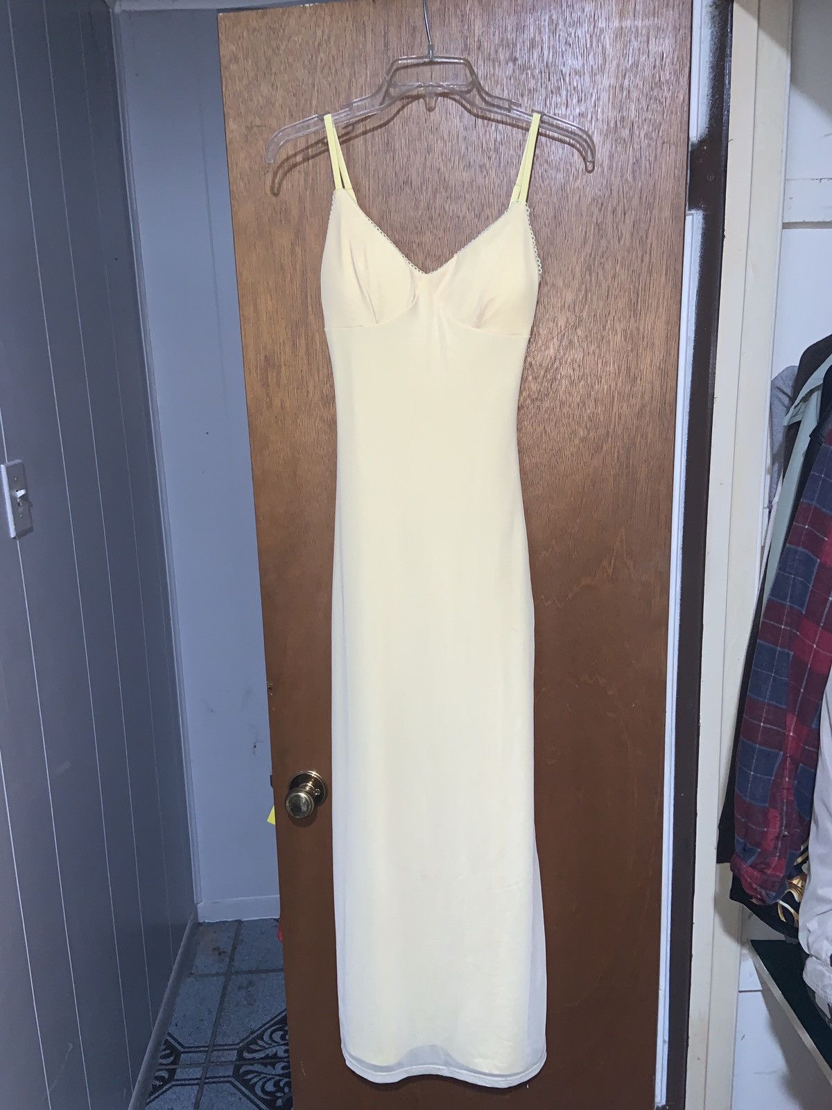 Other Womens - Yellow Lacy Trim Slip Dress - Size Small Size S / US 4 / IT 40 - 1 Thumbnail