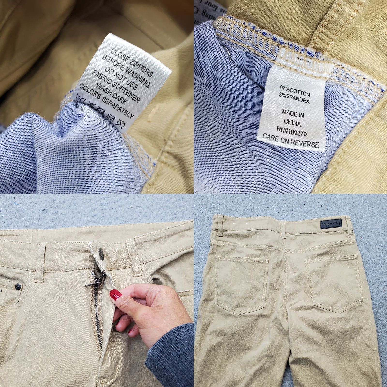 Denime The Black Dog Jeans Mens 30 Brown Denim Stretch Streetwear Straight Outdoor Jeans Mens 30 Brown Denim Stretch Outdoor The Black Dog Women? Size US 30 / EU 46 - 8 Thumbnail