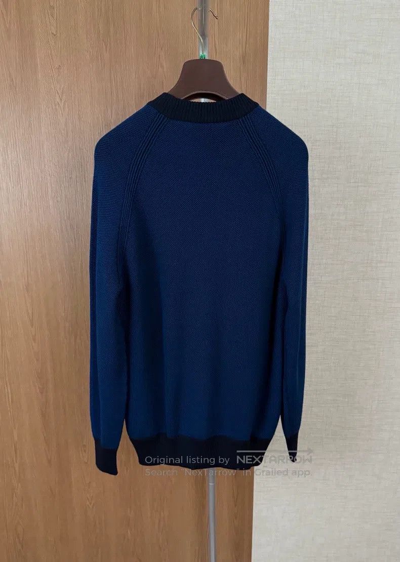 Loro Piana LORO PIANA Men's knit hoodie 70% small wool 30% silk Size US M / EU 48-50 / 2 - 5 Thumbnail