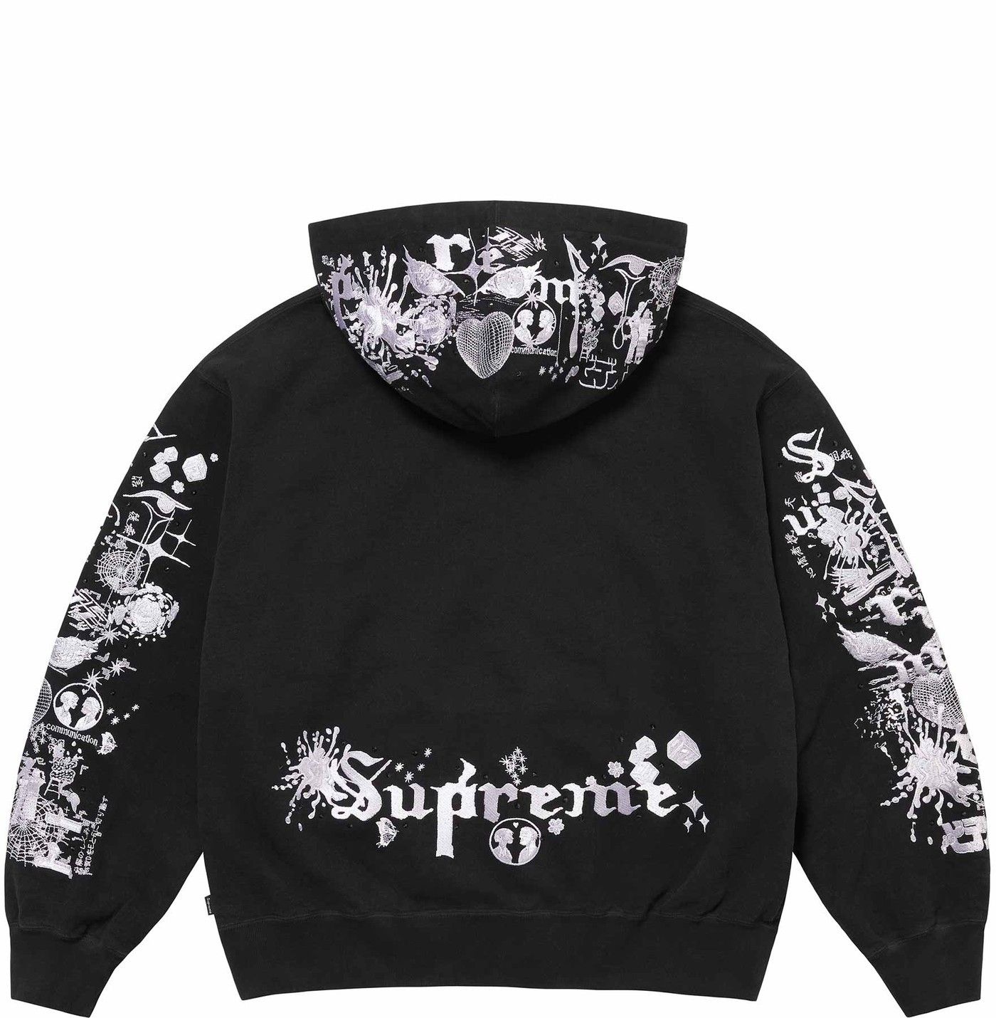 Supreme Supreme x AOI zip up hooded sweatshirt | Grailed