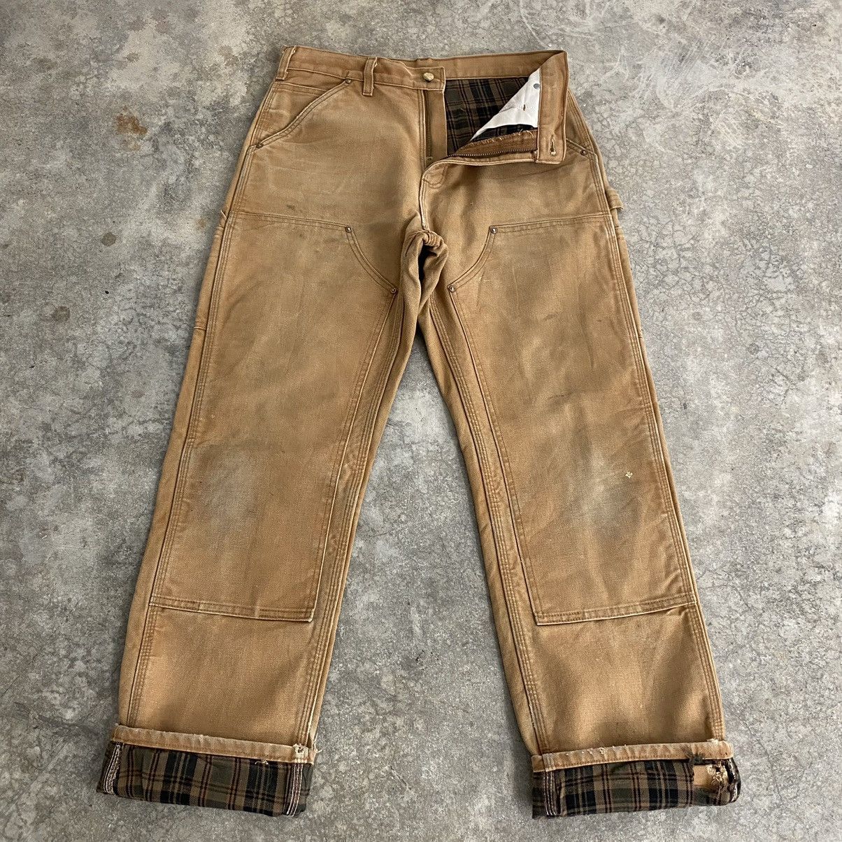 Carhartt Vintage Carhartt Double Knee Blanket Lined Carpenter Pants Size US 30 / EU 46 - 1 Thumbnail