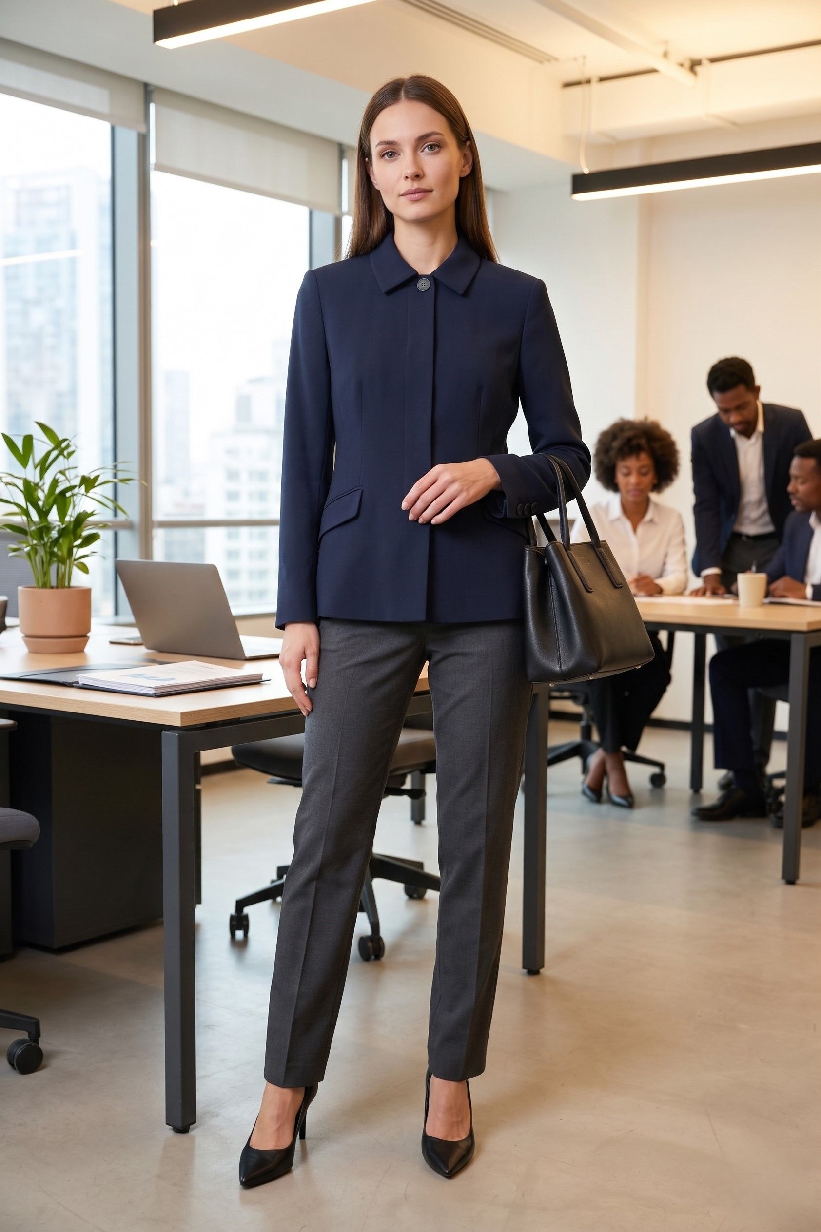 Versus Versace Versus Gianni Versace Women 28 42 S Blazer Navy Vintage 9569 Size S / US 4 / IT 40 - 1 Thumbnail