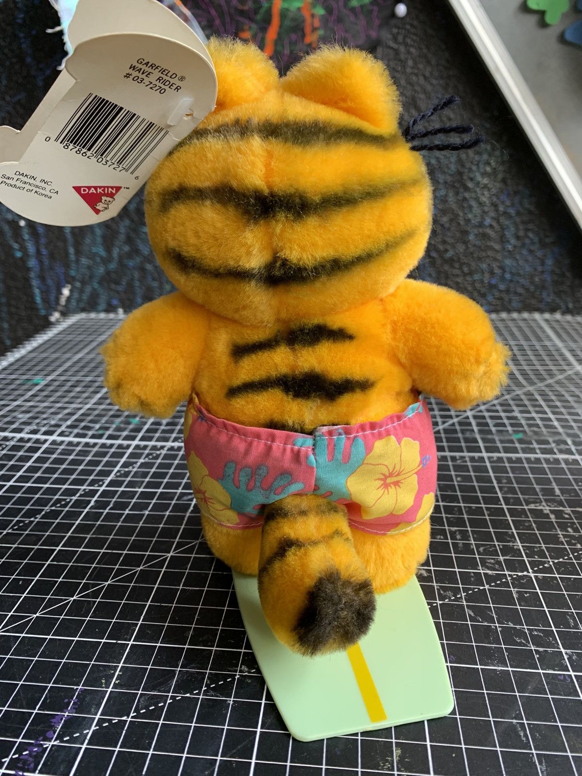 Vintage RARE Vintage 80s Garfield "Wave Rider" Plush – Dakin Korea Size ONE SIZE - 5 Thumbnail