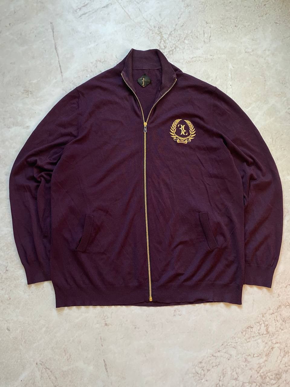 Vintage Billionaire Couture Luxury Zip Up Sweater Italy