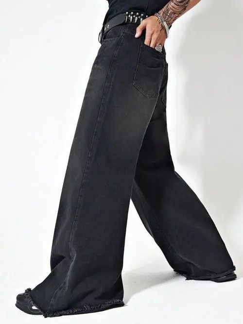 Jean Wide Leg Opium 90s Jeans Denim Size US 32 / EU 48 - 2 Thumbnail