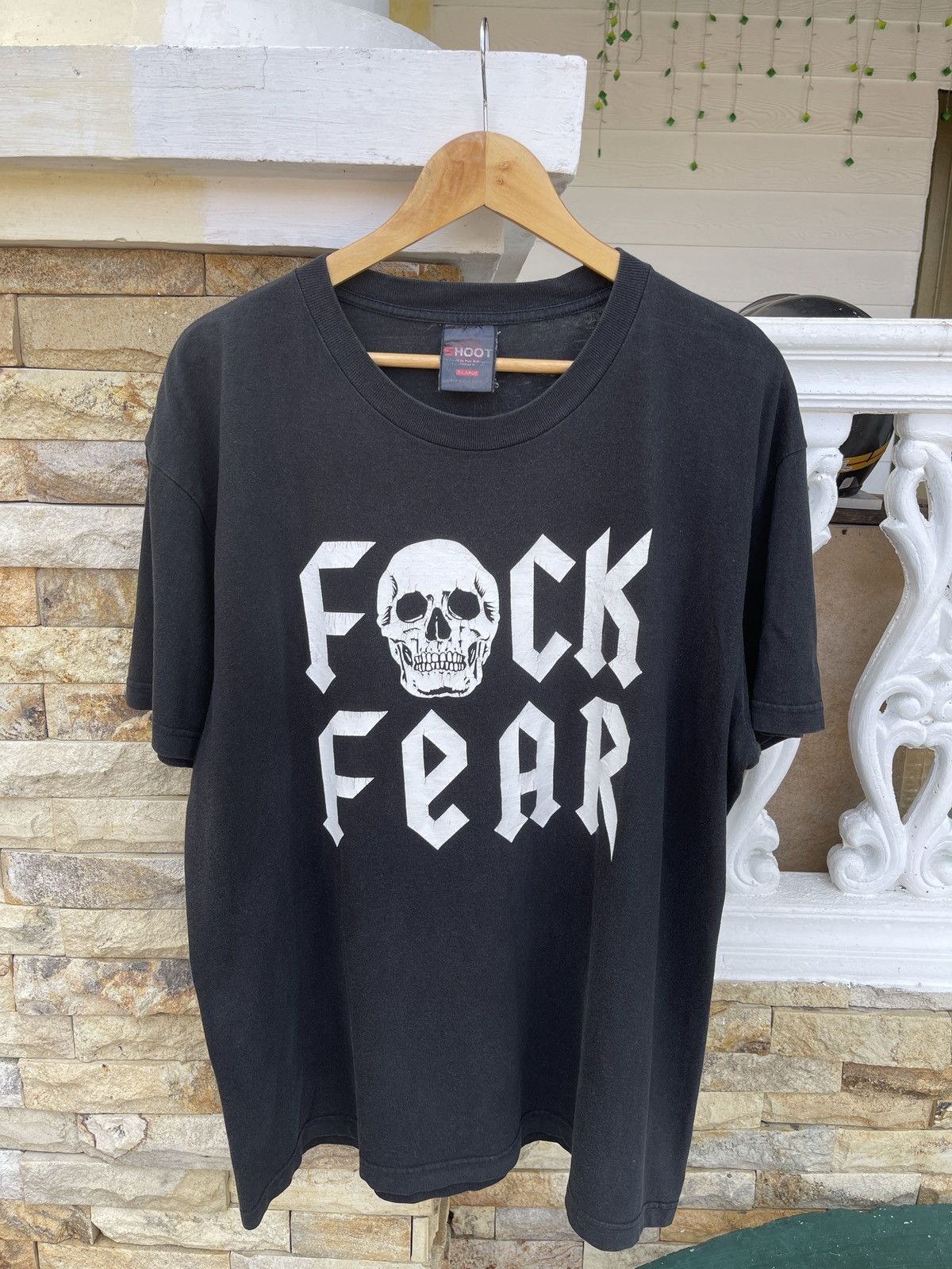 Rap Tees Rare🔥Vtg WWF Stone Cold Steve Austin Fuck Fear Faded Tee Size US XL / EU 56 / 4 - 1 Thumbnail