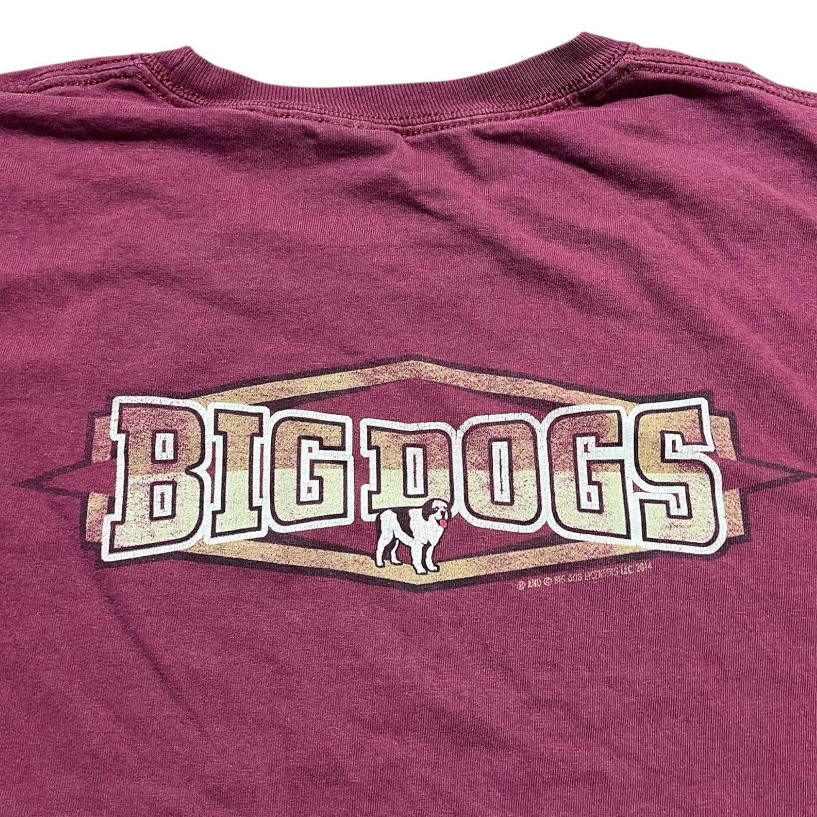 Big Dogs Vintage Big Dogs Maroon Longsleeve Shirt Size US XXL / EU 58 / 5 - 3 Thumbnail