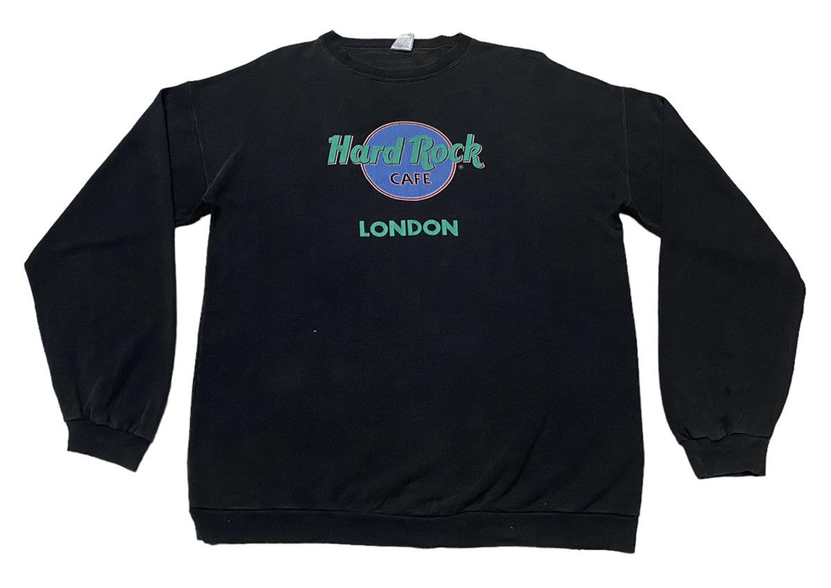 Hard Rock Cafe × Vintage Vintage Brand Hard Rock Cafe London Sweatshirt 1990s Size US L / EU 52-54 / 3 - 1 Thumbnail