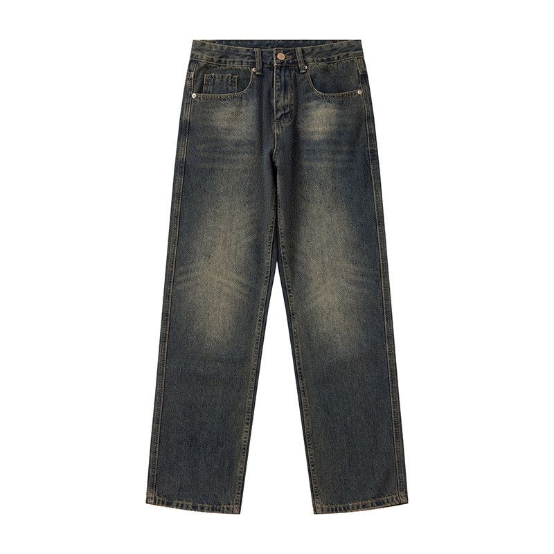 Vintage American-style washed distressed vintage jeans for men Size US 32 / EU 48 - 1 Thumbnail