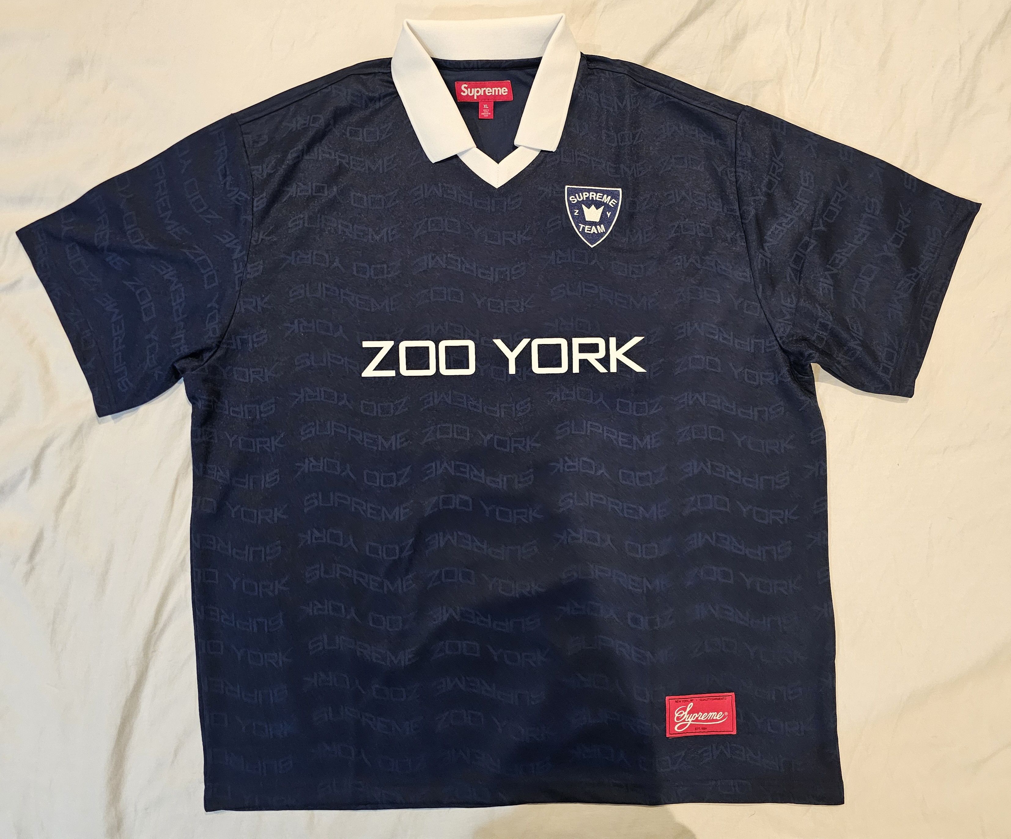 ウェア Supreme Zoo York Soccer Jersey Navy XL Supreme - Supreme x Zoo York Soccer Jersey 