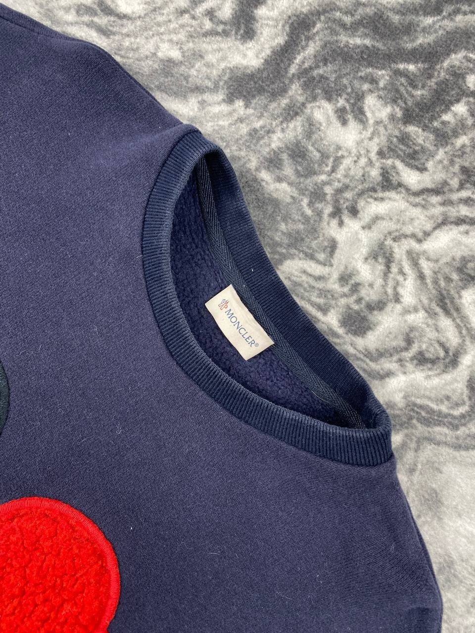 Moncler Moncler Maglia Girocollo Sweatshirt Big Logo Men Size XL Size US XL / EU 56 / 4 - 4 Thumbnail